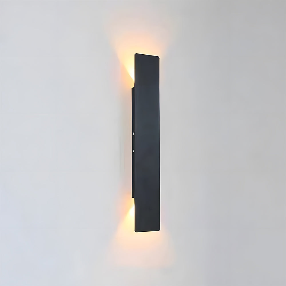 Modern Minimalist Aluminum Outdoor Black Wall Sconce