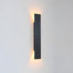 Modern Minimalist Aluminum Outdoor Black Wall Sconce