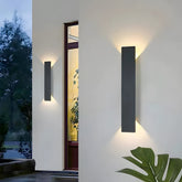 Modern Minimalist Aluminum Outdoor Black Wall Sconce