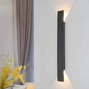 Modern Minimalist Aluminum Outdoor Black Wall Sconce