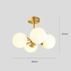 LED Glass Ball Ceiling Lamp