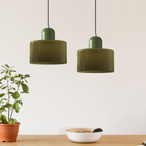 Bauhaus Minimalist Plug-in Glass Pendant Light for Kitchen Island