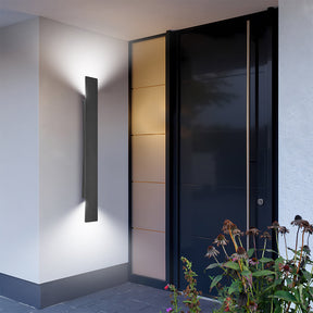 Modern Minimalist Aluminum Outdoor Black Wall Sconce