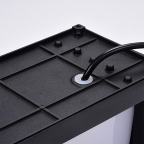 Black and White Acrylic Outdoor Wall Lantern for Porch