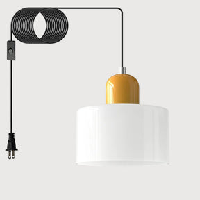 Bauhaus Minimalist Plug-in Glass Pendant Light for Kitchen Island