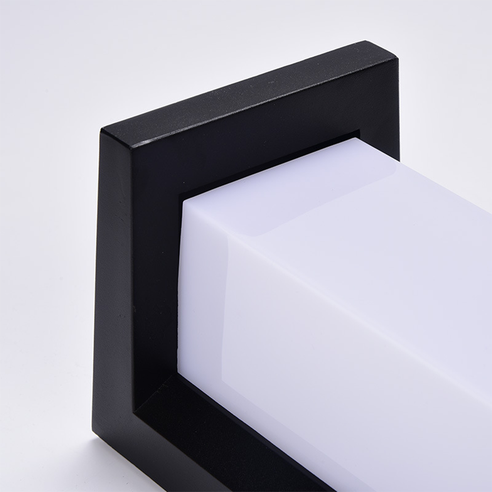 Black and White Acrylic Outdoor Wall Lantern for Porch