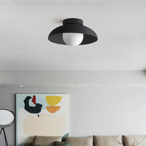 Contemporary Metal Semi Flush Ceiling Light for Hallway