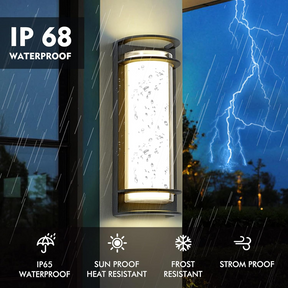 Modern Cylinder Waterproof Outdoor Wall Sconce for Porch