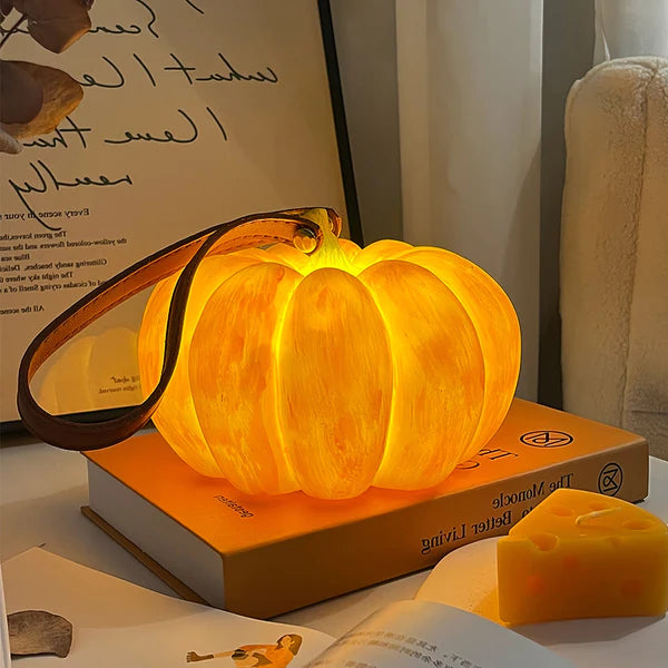 Resin Portable Pumpkin Table Light