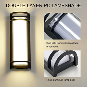 Modern Cylinder Waterproof Outdoor Wall Sconce for Porch