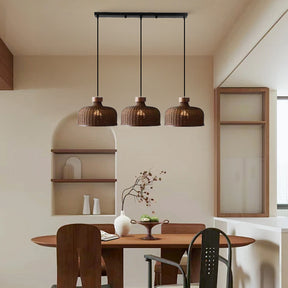 Rustic Handwoven Rattan Pendant Light for Dining Room