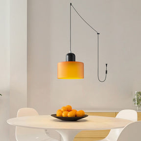 Bauhaus Minimalist Plug-in Glass Pendant Light for Kitchen Island