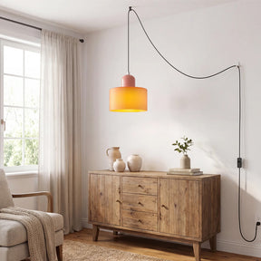 Bauhaus Minimalist Plug-in Glass Pendant Light for Kitchen Island