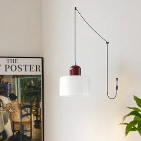 Bauhaus Minimalist Plug-in Glass Pendant Light for Kitchen Island