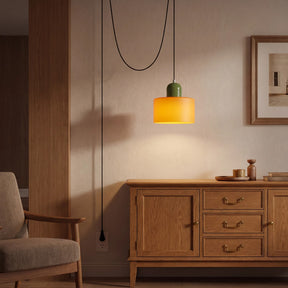 Bauhaus Minimalist Plug-in Glass Pendant Light for Kitchen Island