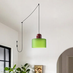Bauhaus Minimalist Plug-in Glass Pendant Light for Kitchen Island