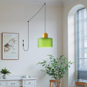 Bauhaus Minimalist Plug-in Glass Pendant Light for Kitchen Island