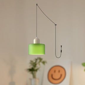 Bauhaus Minimalist Plug-in Glass Pendant Light for Kitchen Island