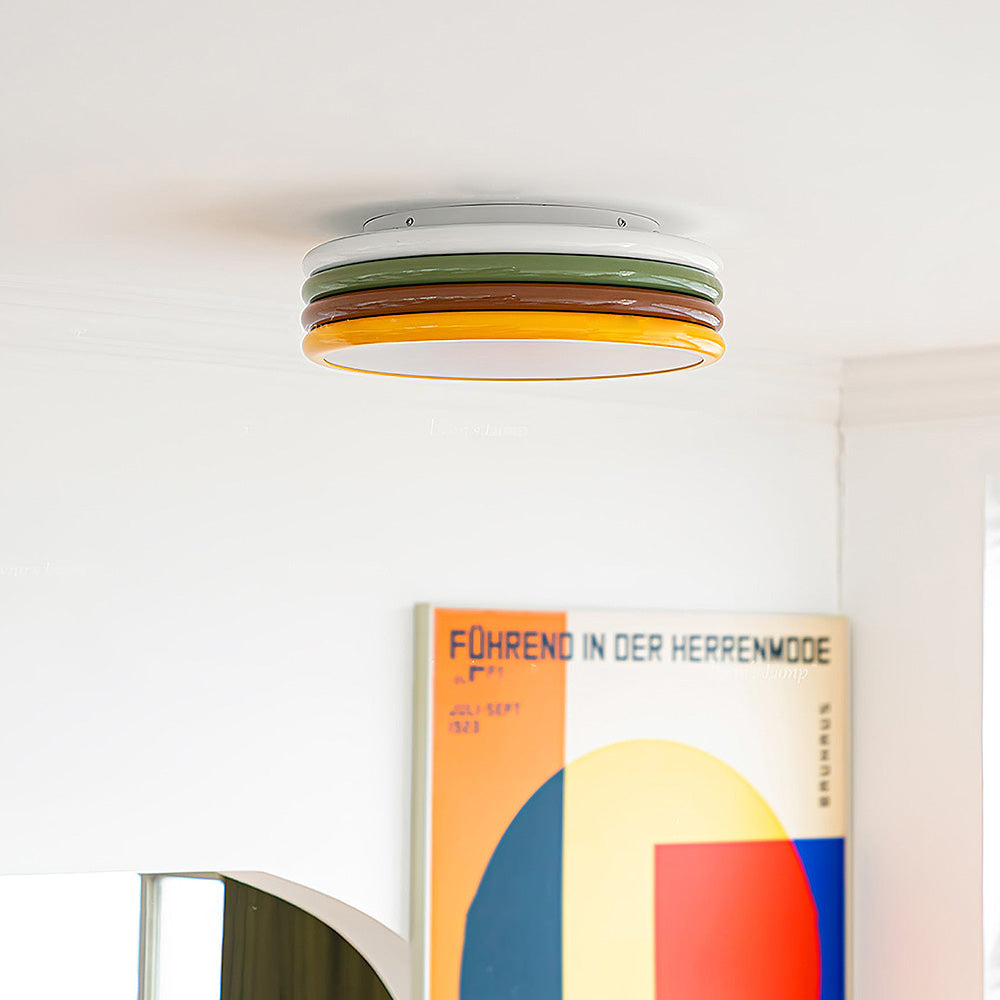 Contemporary Colorful Dome Ceiling Lamp