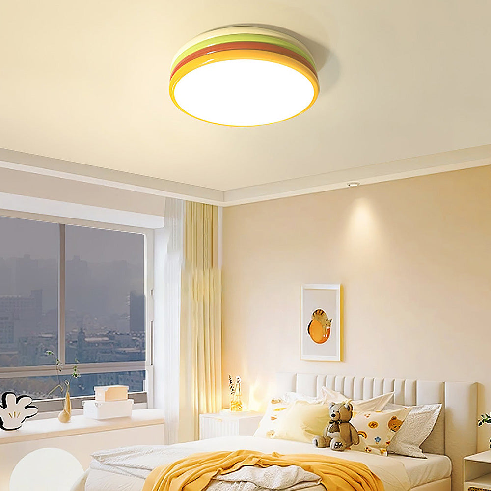 Contemporary Colorful Dome Ceiling Lamp
