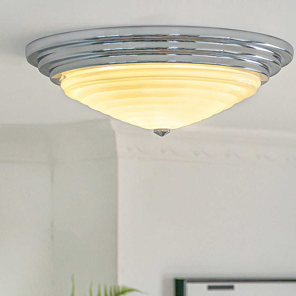 Nordic Chrome Simple LED Ceiling Lamp