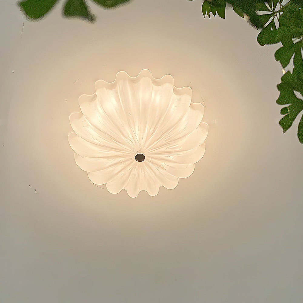 Creamy White Glass Ceiling Light