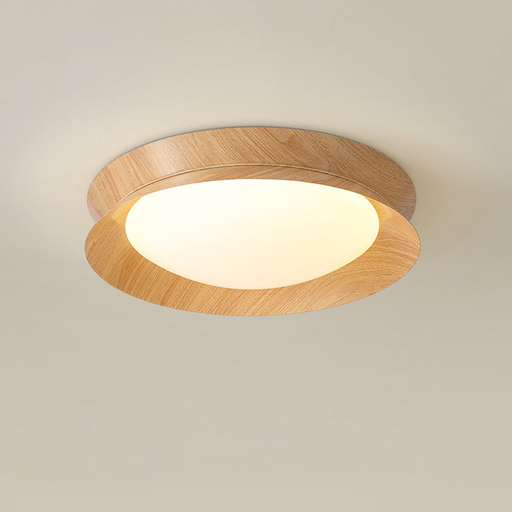 Natural LED Wood Grain Ceiling Light