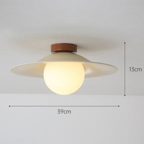 Cream Retro Iron Aisle Ceiling Lamp