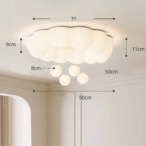 Cream Warm Multi-shaped Ceiling Light For Kids Room