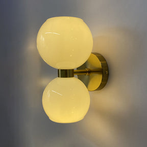 Creative Modern 2 Heads Glass Wall Lamp