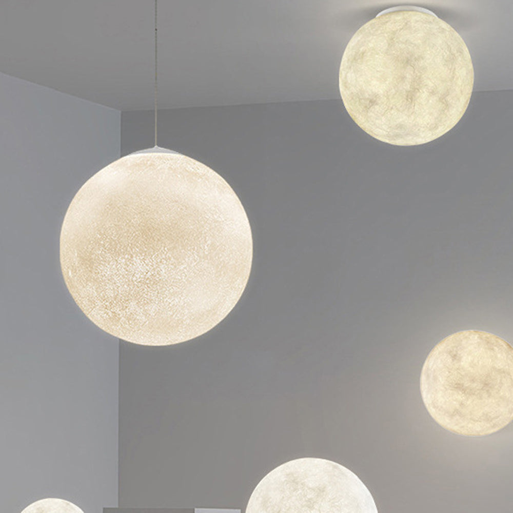 Creative Moon Pendant Light Ball Floor Lamp