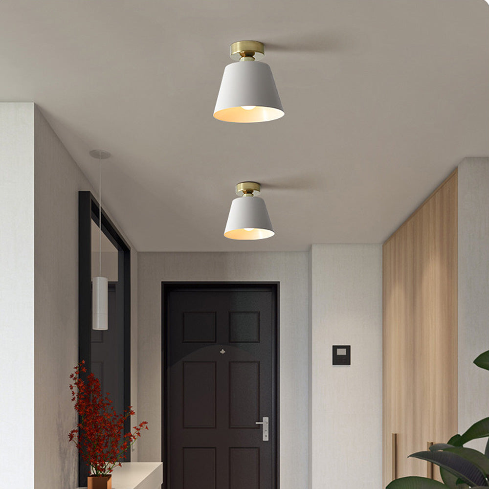 Nordic Simple Iron Shade Ceiling Light -Lampsmodern