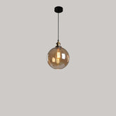 Nordic Clear Glass Bedside Pendant Light