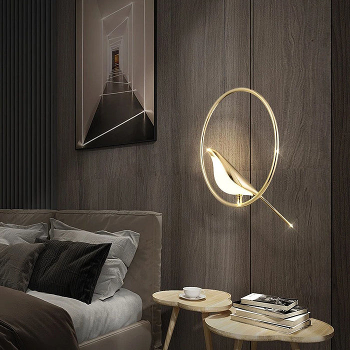 Lampsmodern Pendant Light Creative Birds LED Circle Pendant Light ...