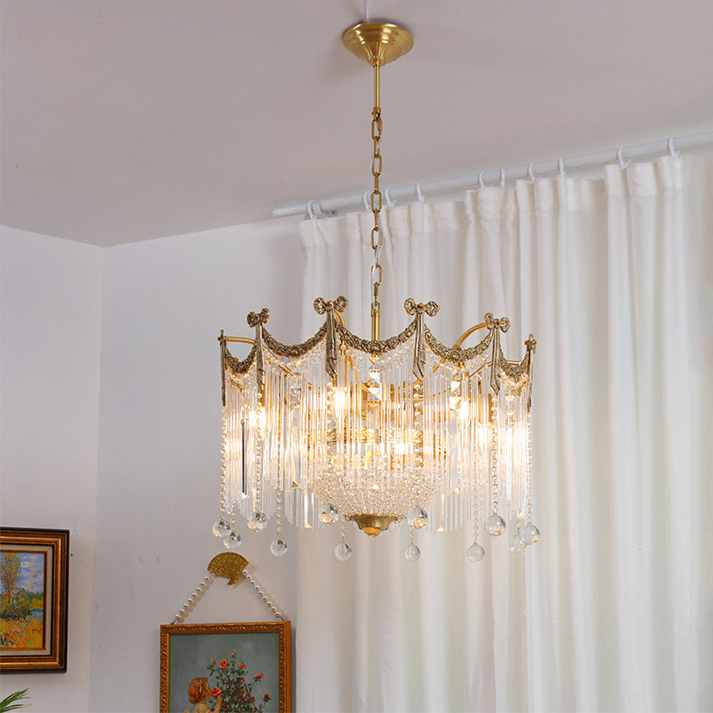 French Water Drop Crystal Chandelier
