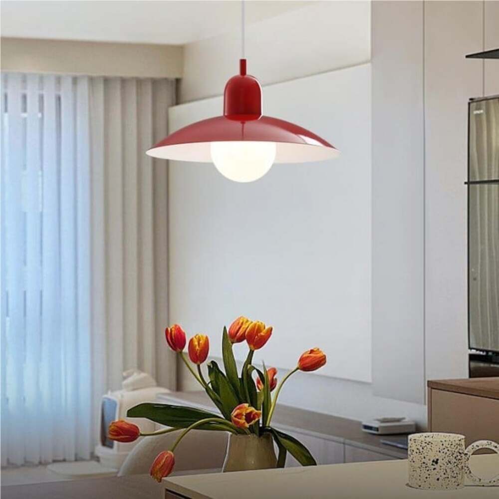 Nordic Metal Dining Room Colorful Plug-in Pendant Light
