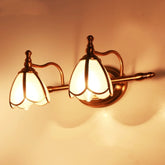 French Flower Gold Bathroom Vanity Wall Lights