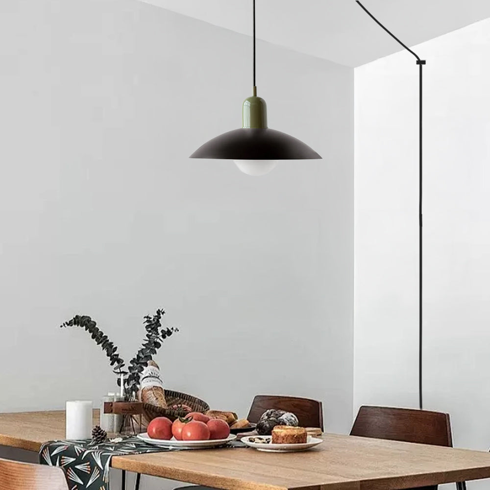 Nordic Metal Dining Room Colorful Plug-in Pendant Light