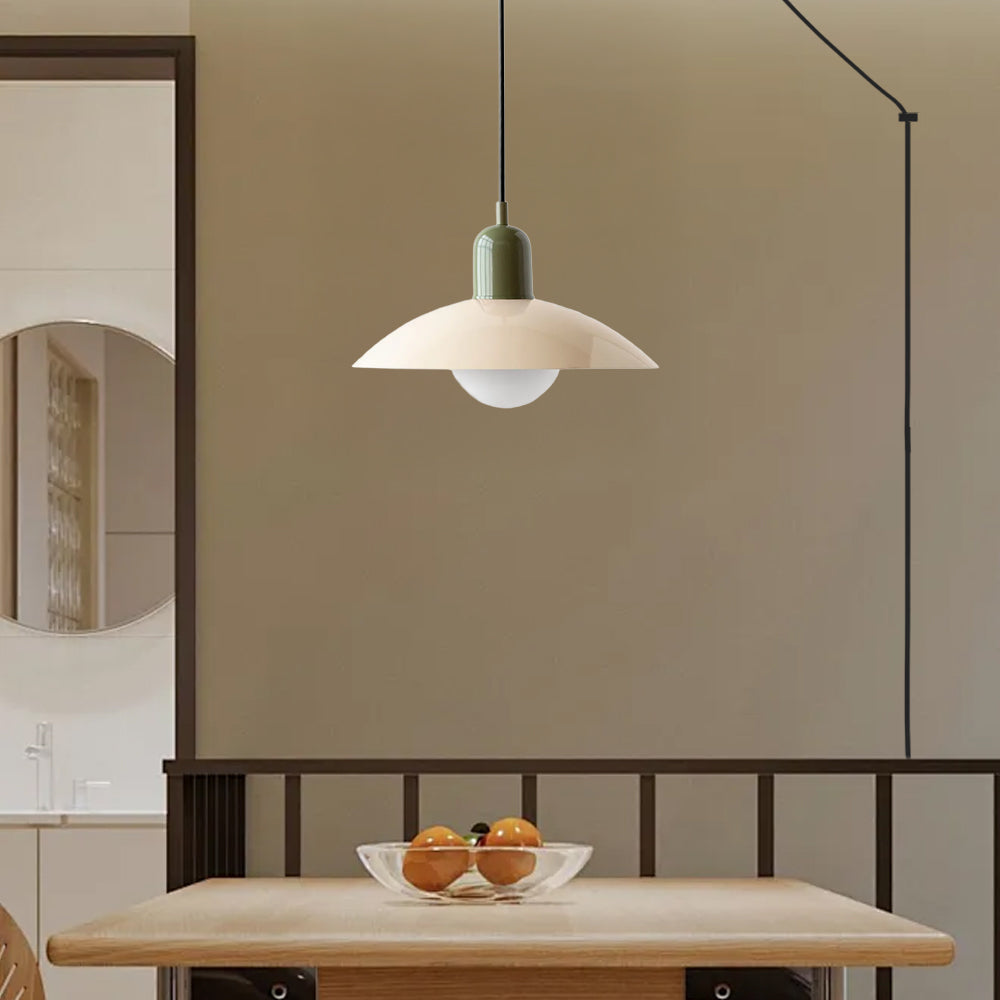 Nordic Metal Dining Room Colorful Plug-in Pendant Light