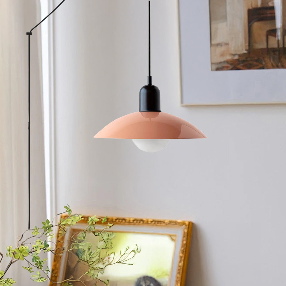 Nordic Metal Dining Room Colorful Plug-in Pendant Light