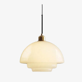 Nordic Milk Glass Plug-In Pendant Light for Kitchen Island
