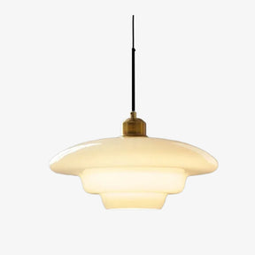 Nordic Milk Glass Plug-In Pendant Light for Kitchen Island