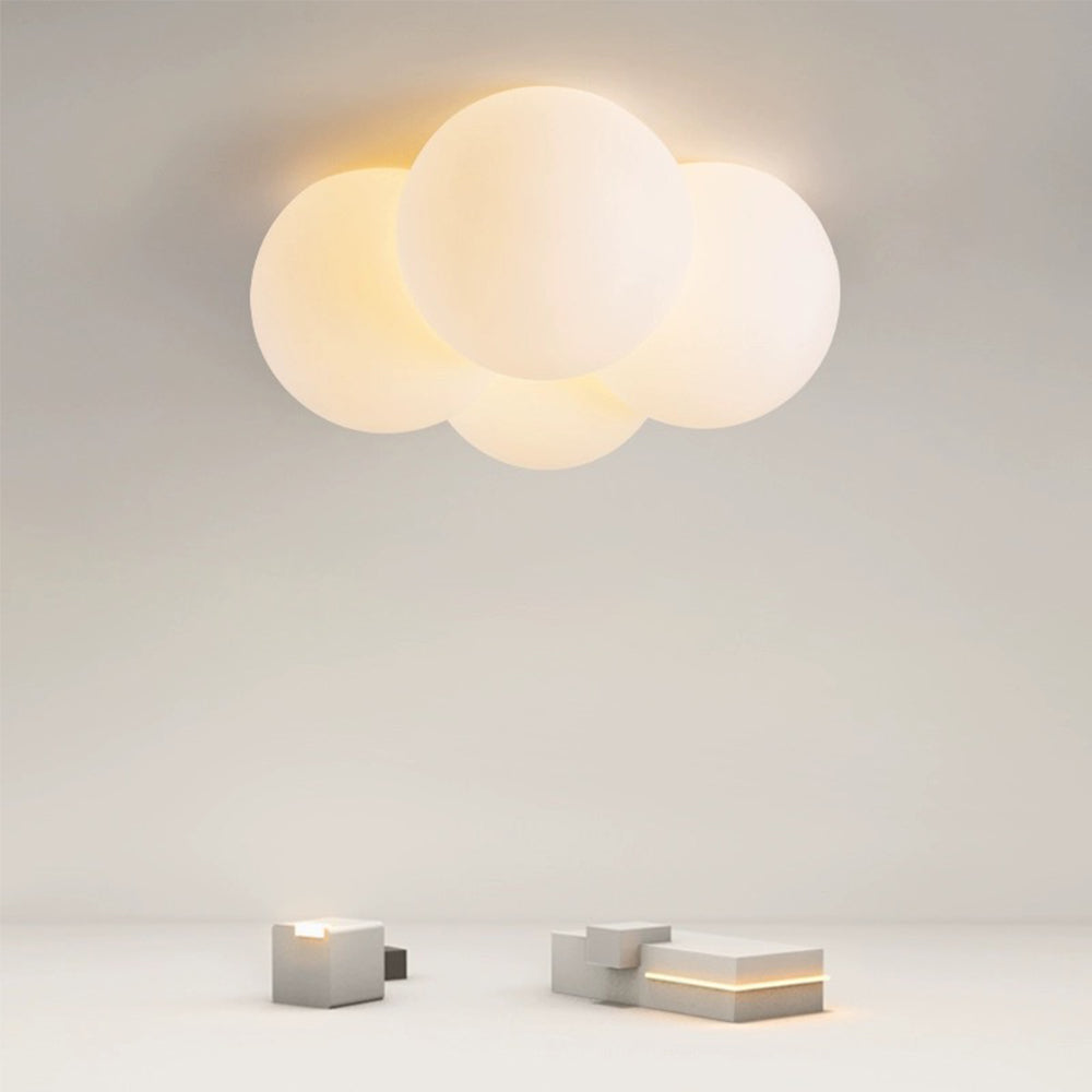 Modern White Cloud Bubbles Ceiling Light