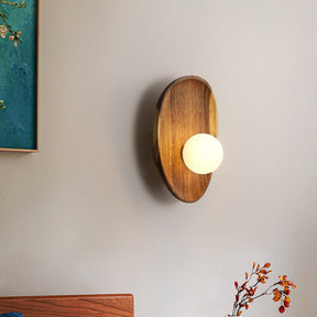 Minimalist Solid Wood Wall Sconce