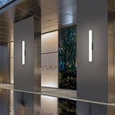Modern Long Strip Black Acrylic Outdoor Wall Light for Patio