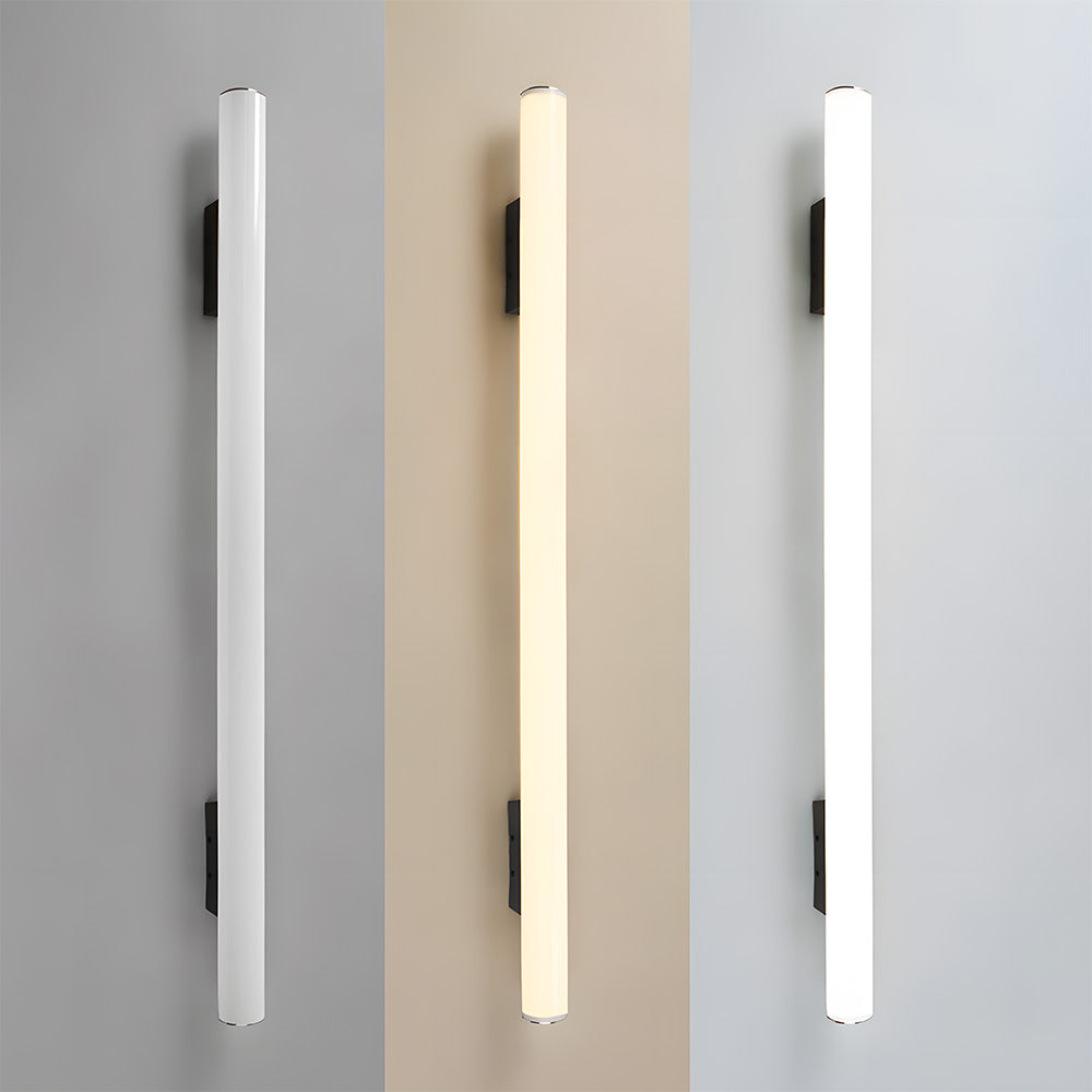 Modern Long Strip Black Acrylic Outdoor Wall Light for Patio