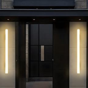 Modern Long Strip Black Acrylic Outdoor Wall Light for Patio
