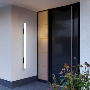 Modern Long Strip Black Acrylic Outdoor Wall Light for Patio