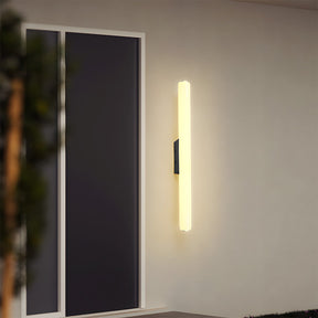 Modern Long Strip Black Acrylic Outdoor Wall Light for Patio