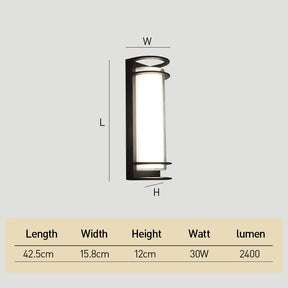 Modern Cylinder Waterproof Outdoor Wall Sconce for Porch